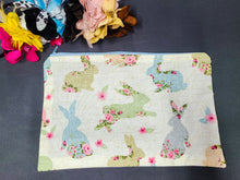 Load image into Gallery viewer, Hippie Bunny Zipper Pouch