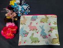Load image into Gallery viewer, Hippie Bunny Zipper Pouch