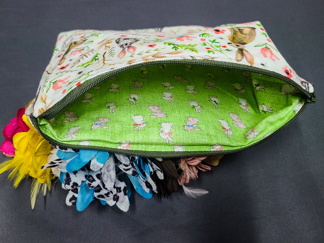 Wild Rabbit Zipper Pouch